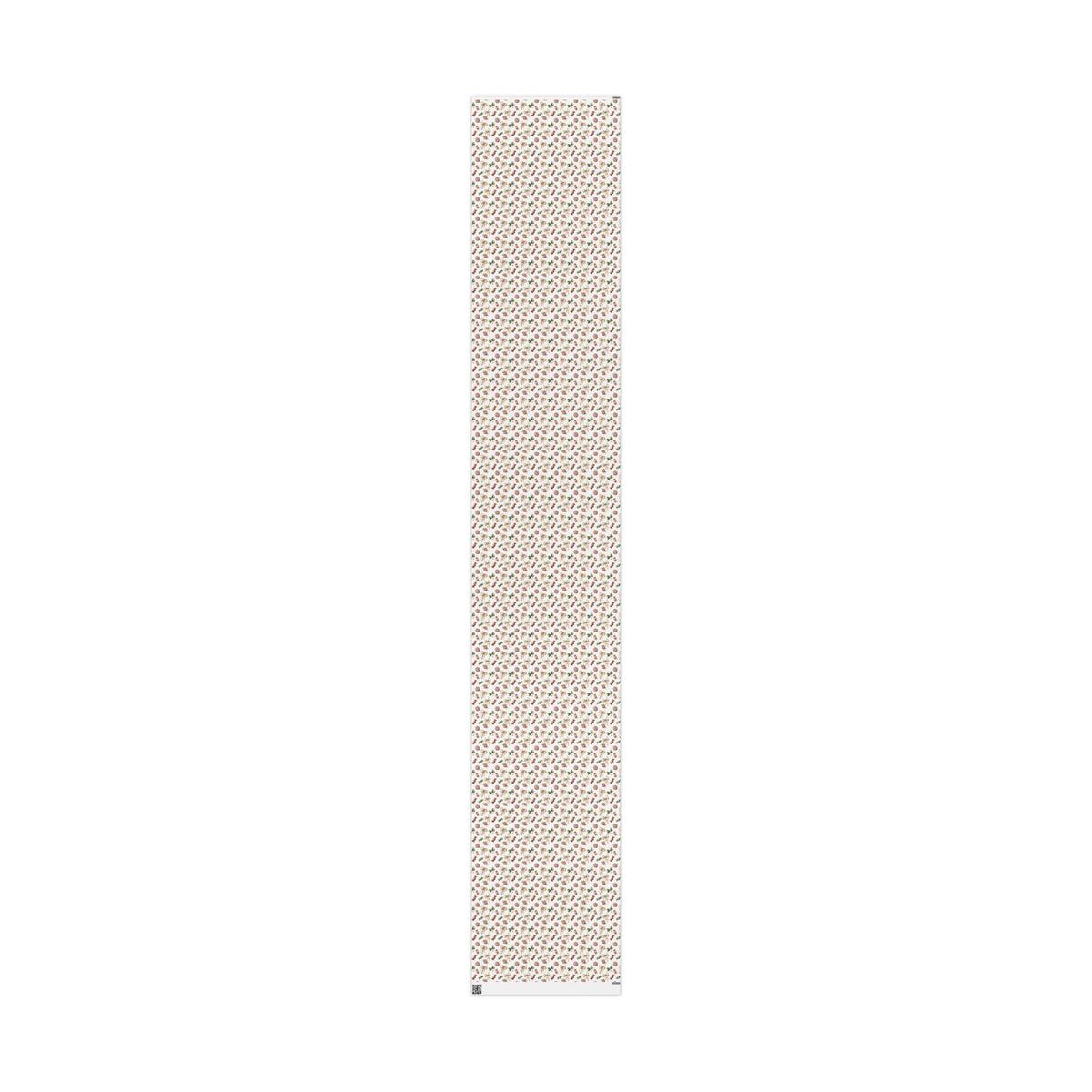 Watercolor Christmas Candy Wrapping Paper, White Coquette Bow Gift Wrap Roll, Peppermint Sweets Holiday Wrap, Matte Paper, Free Shipping