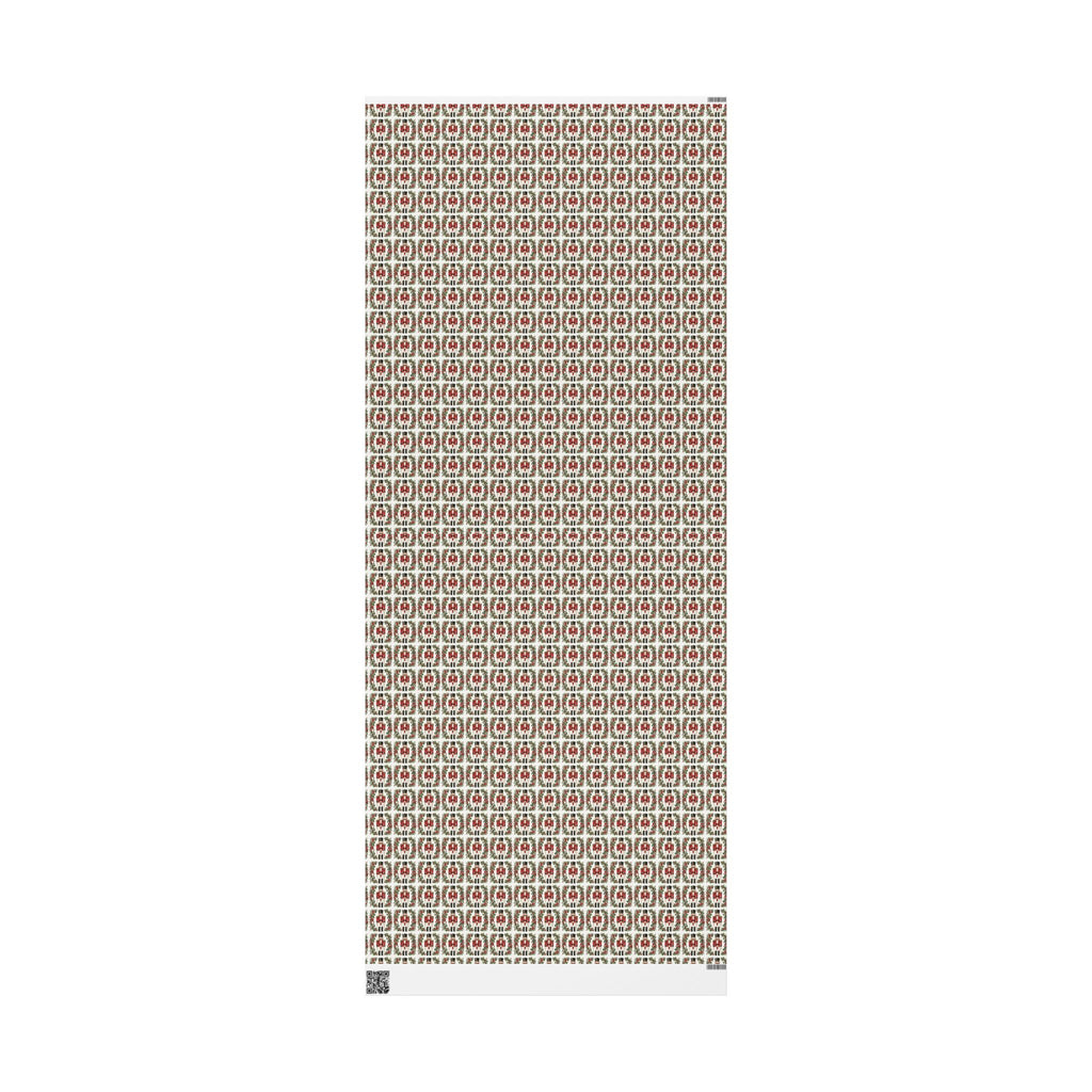 Red Nutcracker Christmas Wrapping Paper, Holly Berry Toy Soldier Gift Wrap Roll, Classic Watercolor Traditional Holiday Wrap, Matte Paper, Free Shipping