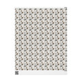 Woodland Botanical Wrapping Paper, Acorn Pinecone Gift Wrap Roll, Neutral Cream Gray Winter Forest Wrap, Matte Paper, Free Shipping