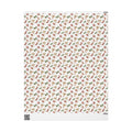 Watercolor Christmas Candy Wrapping Paper, White Coquette Bow Gift Wrap Roll, Peppermint Sweets Holiday Wrap, Matte Paper, Free Shipping